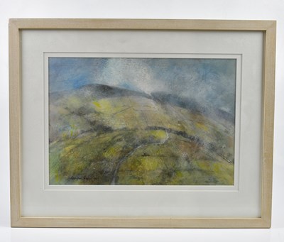 Lot 135 - GEOFFREY SALMON; three landscape watercolours,...
