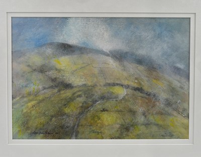 Lot 135 - GEOFFREY SALMON; three landscape watercolours,...