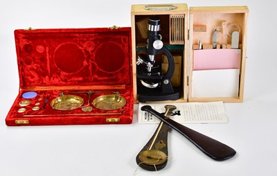 Lot 2238 - TOWA; a modern cased microscope, together with...