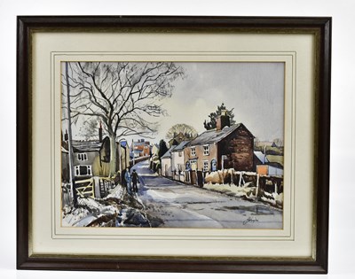 Lot 153 - MICHAEL W KING; watercolour, 'Pier End,...