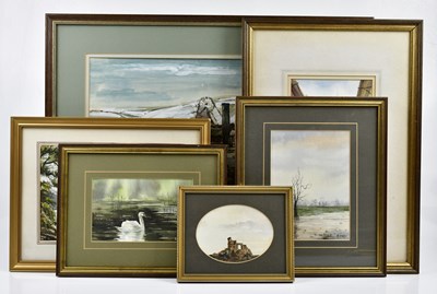 Lot 161 - MARIE MCCORMICK; watercolour, 'Church Lane,...