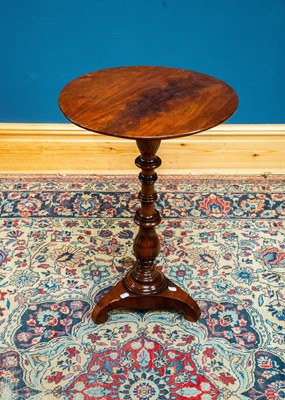 Lot 2465 - A 19th century mahogany tripod table, height...