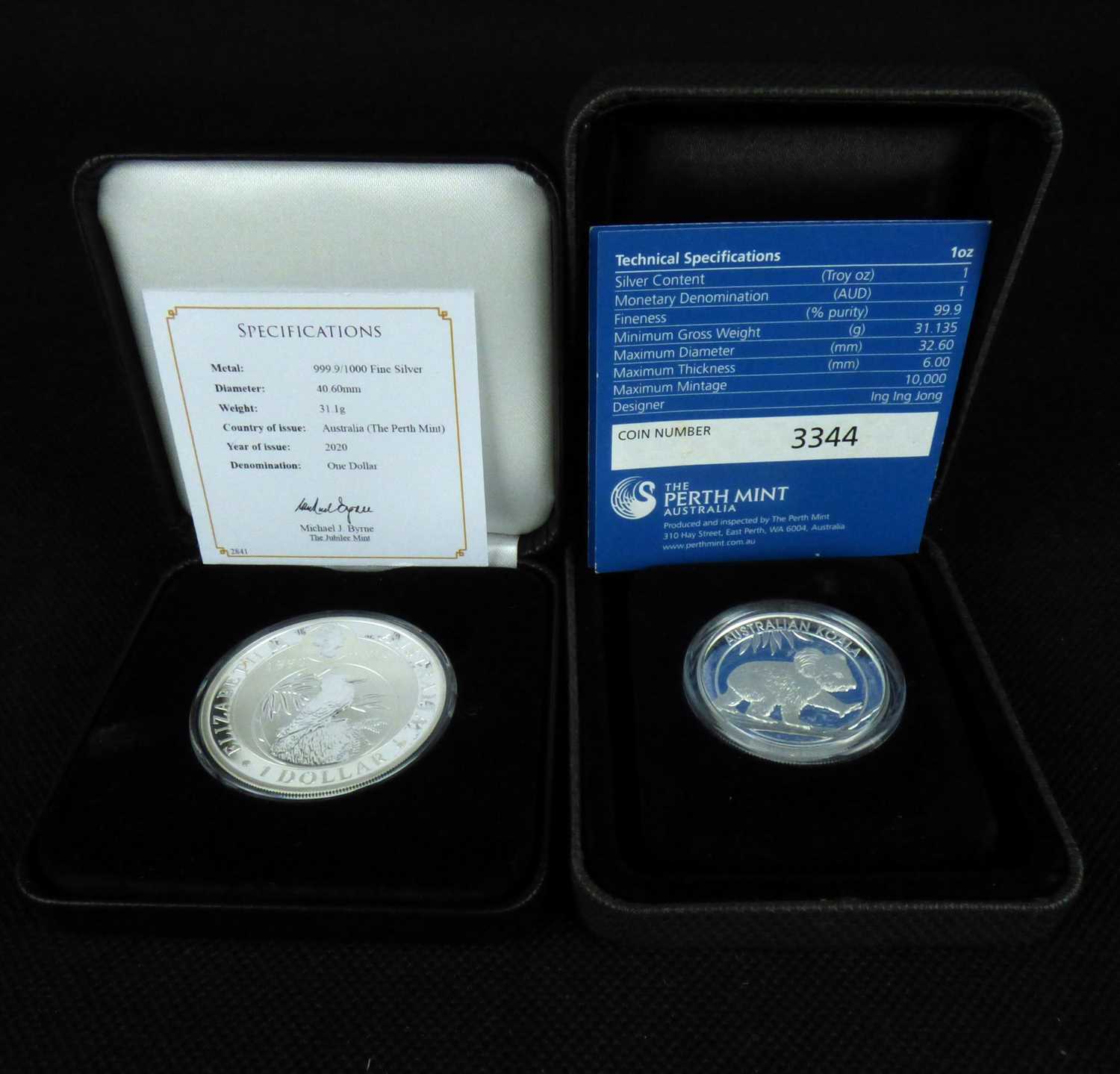 Lot 829 - Two silver commemorative coins