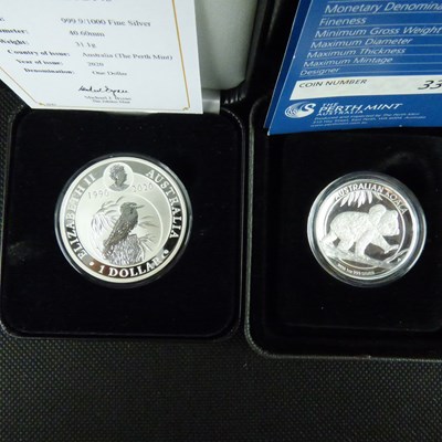 Lot 829 - Two silver commemorative coins