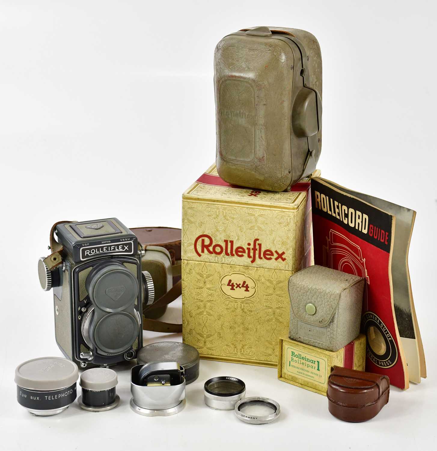 Rotoflex Camera Lot 2232 - ROLIFLEX; a twin lens camera, together with