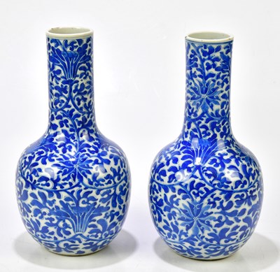 Lot 1009 - A pair of late 19th century Chinese blue and...