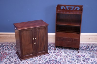 Lot 2425 - A mahogany two door medicine cabinet enclosing...