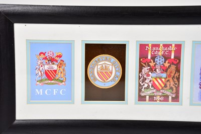 Lot 1345 - MANCHESTER CITY INTEREST; a framed photograph...