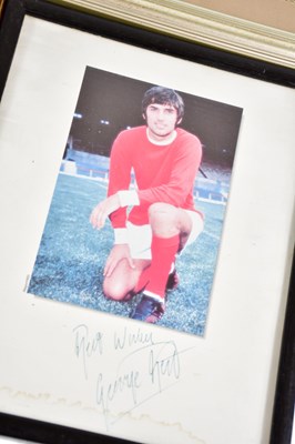 Lot 1307 - FOOTBALL; five framed and glazed prints...