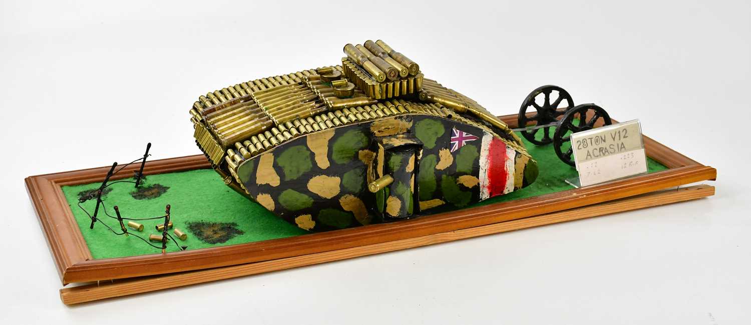 Lot 656 - A contemporary scratch built model of a tank...
