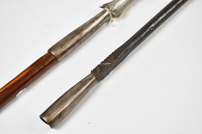 Lot 728 - A Maasai spear, length 126cm, with an unusual...