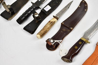 Lot 719 - A collection of knives/daggers, including two...