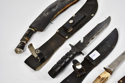 Lot 719 - A collection of knives/daggers, including two...