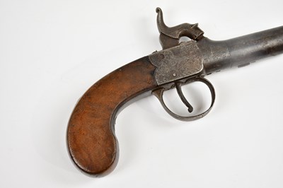 Lot 616 - A 19th century percussion cap muff pistol with...