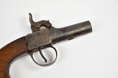 Lot 616 - A 19th century percussion cap muff pistol with...