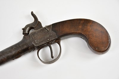 Lot 616 - A 19th century percussion cap muff pistol with...