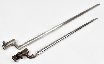 Lot 721 - A Enfield socket bayonet with a further socket...