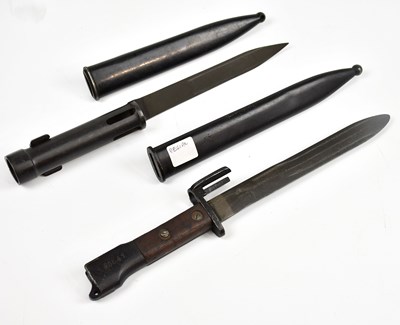 Lot 722 - Two Belgian FN bayonets (2).