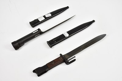 Lot 722 - Two Belgian FN bayonets (2).