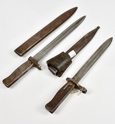 Lot 702 - Two German Ersatz bayonets complete with...