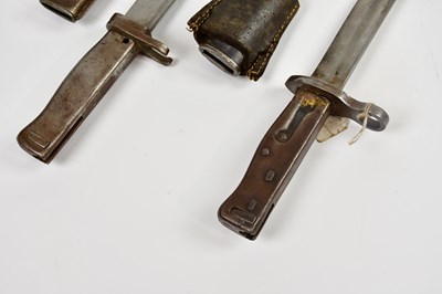 Lot 702 - Two German Ersatz bayonets complete with...