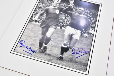 Lot 1523 - A World Cup 1966 signed poster, together with...