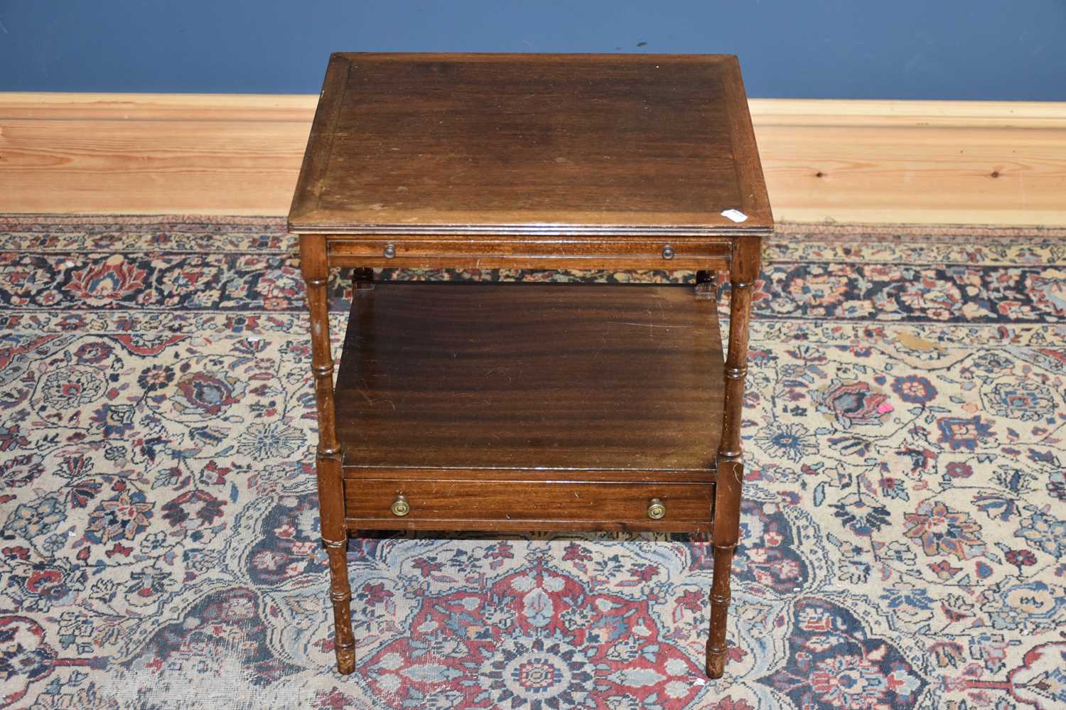 Lot 6755 A reproduction side table with pullout