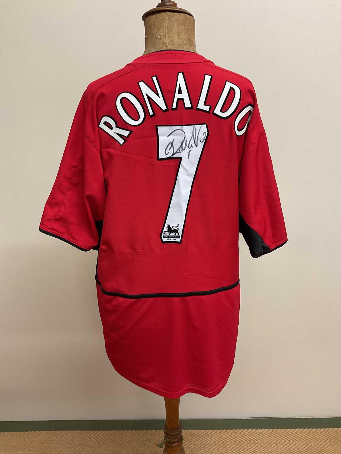 Lot 2338 - CRISTIANO RONALDO; a replica Manchester United...