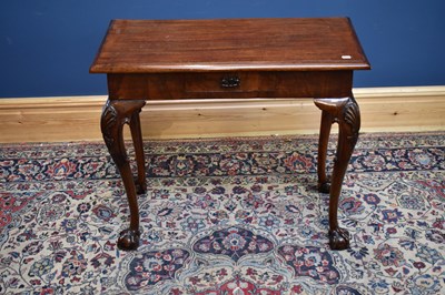 Lot 2512 - An Irish mahogany side table with single...