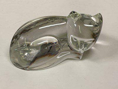 Lot 211 - VAL ST LAMBERT; crystal glass paperweight in...