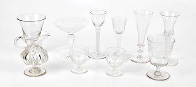 Lot 365 - A collection of Georgian and later glassware...