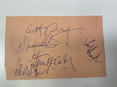 Lot 2052 - SIR PAUL MCCARTNEY; a page from an autograph...