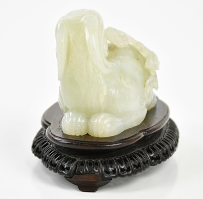 Lot 1000 - A fine 18th century Chinese white jade carving...