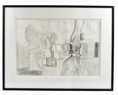 Lot 7 - HARRY OUSEY (1915-1985); charcoal, untitled,...