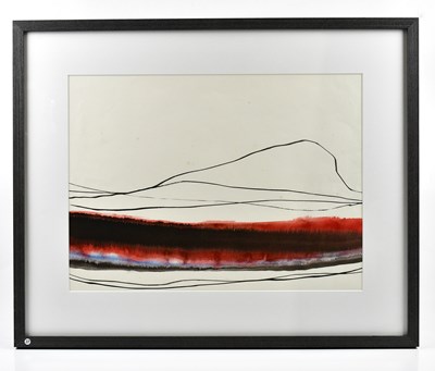 Lot 69 - HARRY OUSEY (1915-1985); watercolour, 'Edge',...