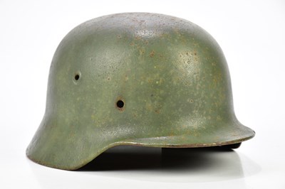 Lot 1655 - A WWII German helmet shell.