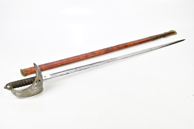 Lot 1628 - A WWI officer's sword and scabard.