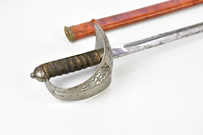Lot 1628 - A WWI officer's sword and scabard.