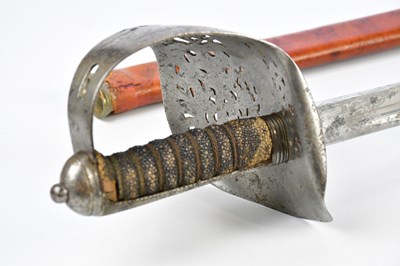 Lot 1628 - A WWI officer's sword and scabard.