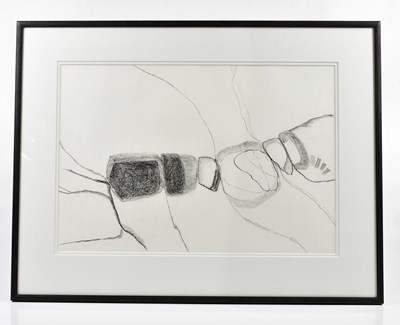 Lot 3 - HARRY OUSEY (1915-1985); charcoal, untitled,...