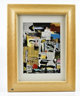 Lot 489 - HARRY OUSEY (1915-1985); collage, untitled,...