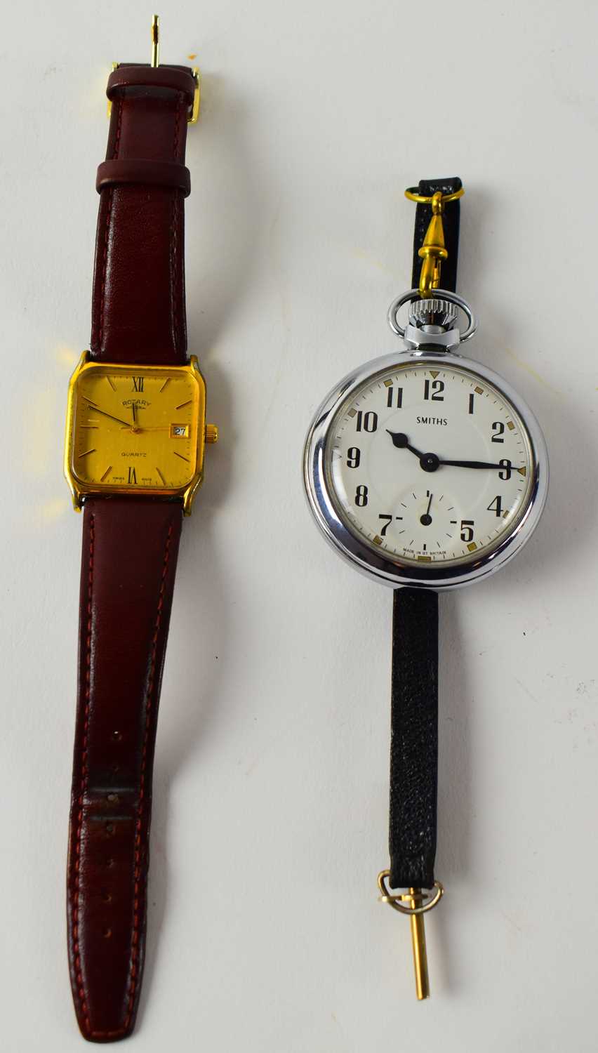 Lot 829 A Smiths pocket watch and a Rotary gold