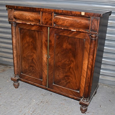 Lot 104 - An early Victorian mahogany side cabinet with...