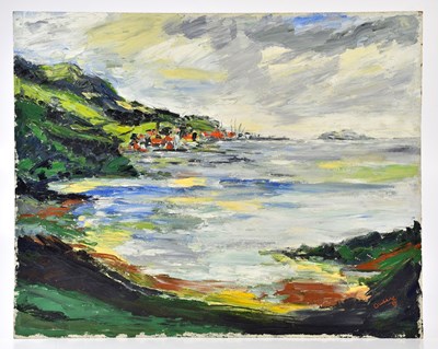 Lot 594 - HARRY OUSEY (1915-1985); oil on board,...