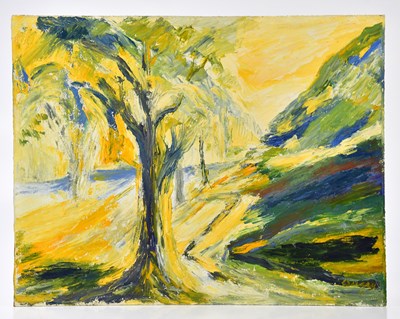 Lot 595 - HARRY OUSEY (1915-1985); oil on board,...