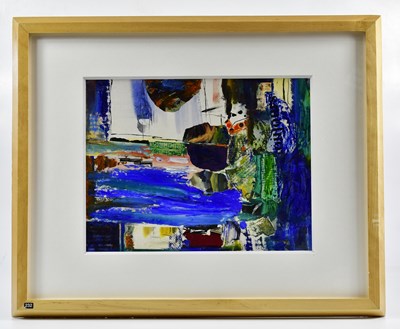 Lot 551 - HARRY OUSEY (1915-1985); oil and collage,...