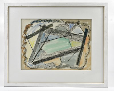 Lot 205 - HARRY OUSEY (1915-1985); mixed media, untitled,...