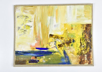 Lot 581 - HARRY OUSEY (1915-1985); oil and collage on...