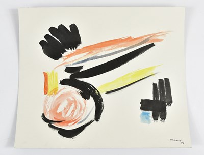 Lot 532 - HARRY OUSEY (1915-1985); watercolour, 'La...