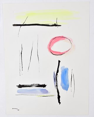 Lot 529 - HARRY OUSEY (1915-1985); watercolour, untitled,...